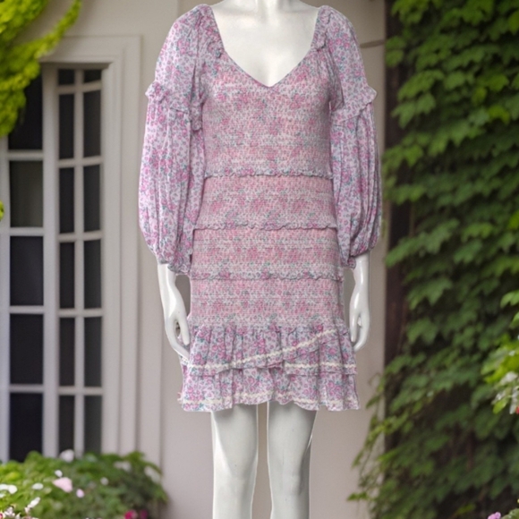 Loveshackfancy Ensley Dress Candy Heart Print - Picture 4 of 8